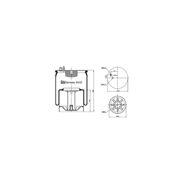 FEBI FE39153 Air Suspension Bellow