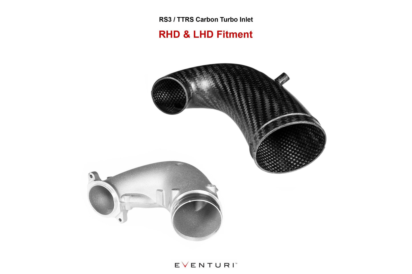 Eventuri Audi RS3/TTRS Gen 2 8V 8Y LHD Carbon Turbo Inlet with no flange