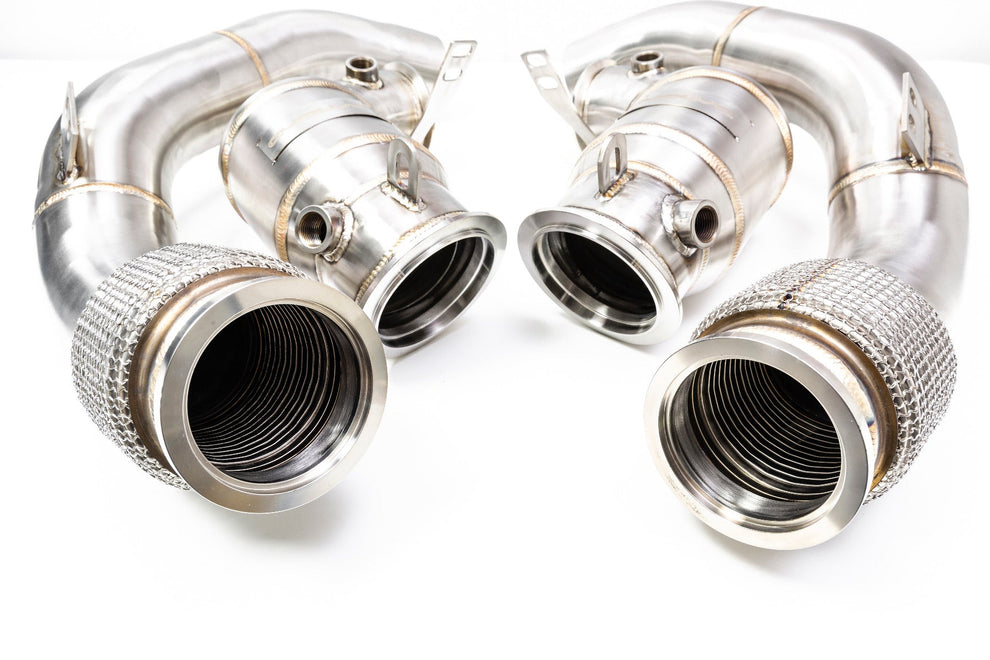 Evolve BMW F90 M5 F92/F93 Catless Turbo Downpipes (M8)