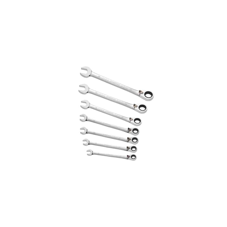 Expert BRIE111107B Ratchet Combination Spanner Set, 7 Piece