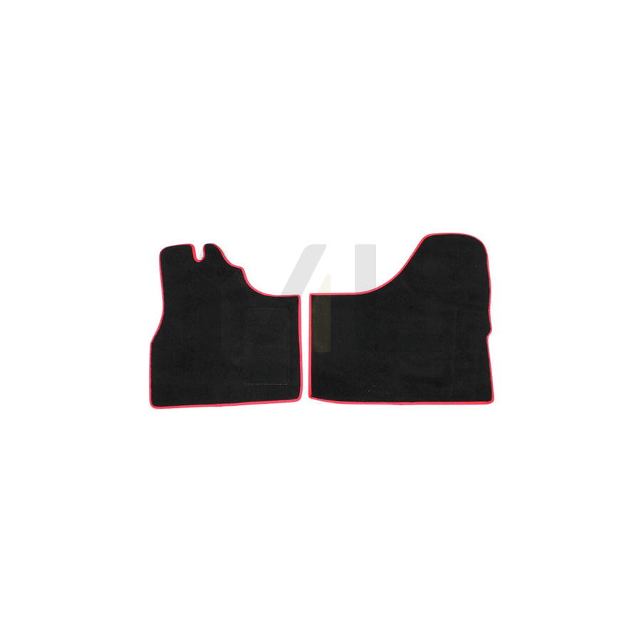 F-CORE MT34 RED Floor mat set for RENAULT Master Pro Van (FH__) Textile, Front, Quantity: 2, Red