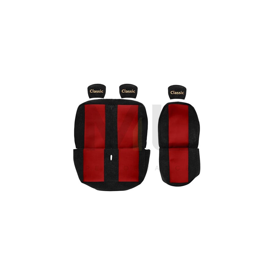 F-CORE RS01 RED Car seat cover Red, Patterned, Textile, Front