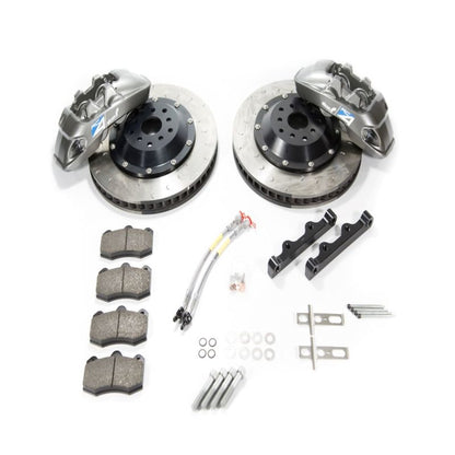 Alcon 2009+ Nissan GT-R R35 380x33mm Rotor 4 Piston Caliper RC4 Rear Axle Kit - Red