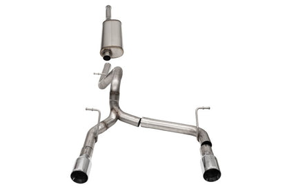 CORSA Performance Corsa 2018-2025 Jeep Wrangler JLU 3.6L 2.75in Sport Cat-Back Exhaust w/ 4in Tips