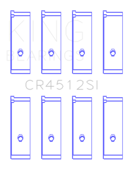 King Engine Bearings Honda D17A1/2 Rod Bearing Set - Size STD
