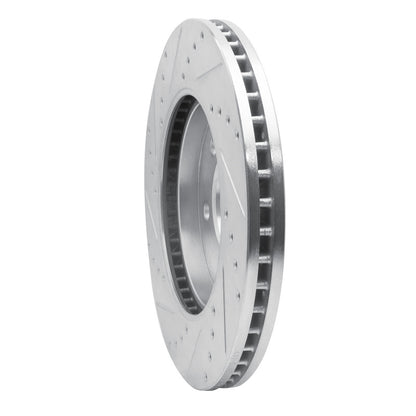 R1 Concepts R1 02-06 Ford Expedition Front Right Drilled & Slotted Silver Brake Rotor