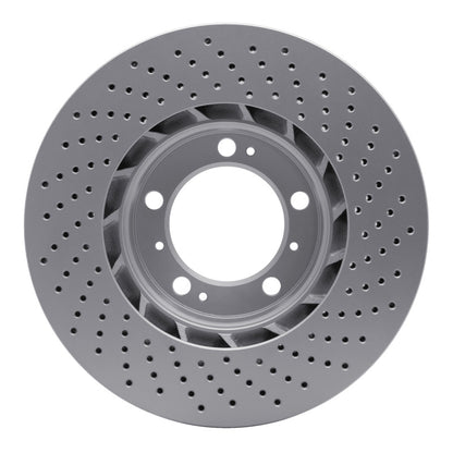 DFC 98-12 Porsche Boxster Left Front Drilled GeoSPEC Coated Rotor