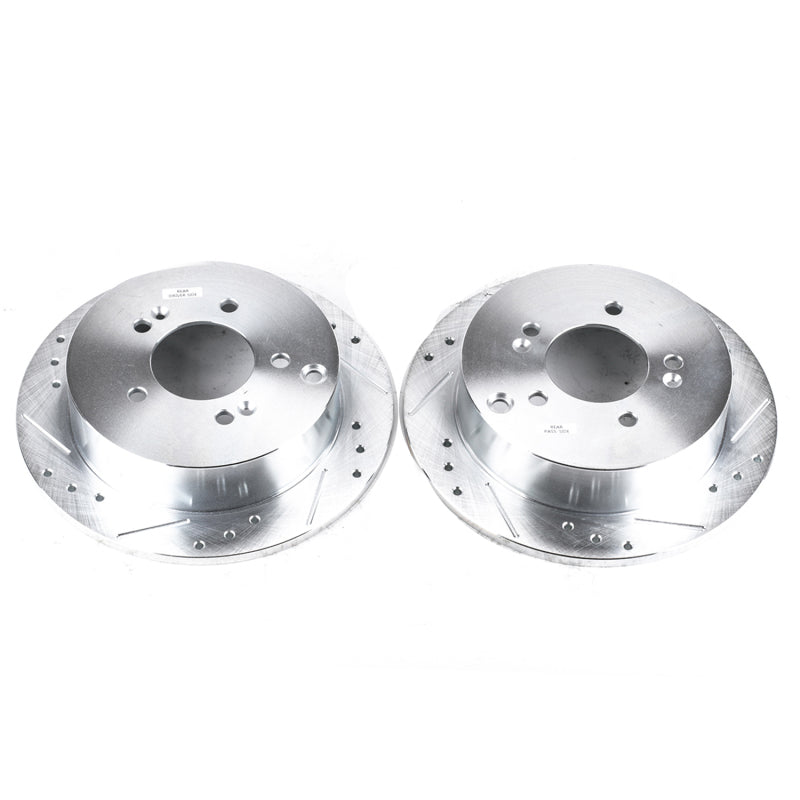 PowerStop Power Stop 01-06 Hyundai Santa Fe Rear Evolution Drilled & Slotted Rotors - Pair