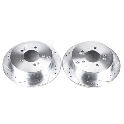 PowerStop Power Stop 01-06 Hyundai Santa Fe Rear Evolution Drilled & Slotted Rotors - Pair