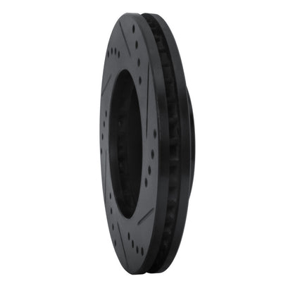 R1 Concepts R1 92-01 Toyota Camry Front Left Drilled & Slotted Black Brake Rotor