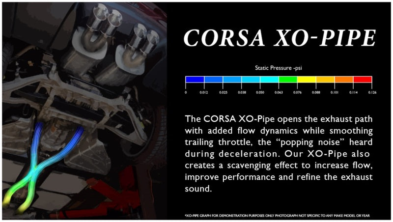 CORSA Performance Corsa 2011-2014 Ford Mustang GT 5.0L V8 2.75in XO-Pipe w/ Cat