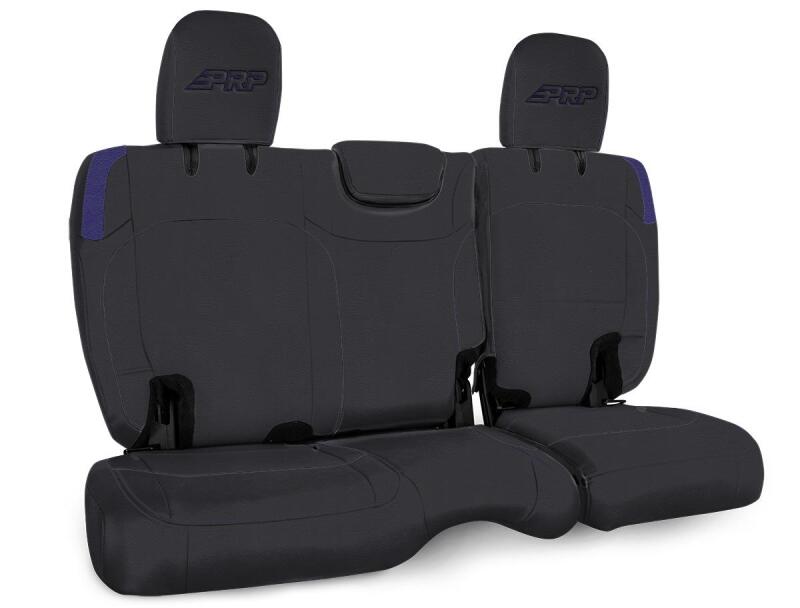 PRP Seats PRP Jeep Wrangler JL Rear Bench Covers - 2 door - Black/Purple
