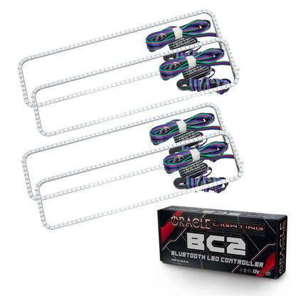 ORACLE Lighting Oracle GMC Suburban 96-99 Dual Halo Kit - ColorSHIFT w/ BC1 Controller