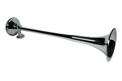 Kleinn Air Horns Kleinn Chrome Roof Mount Single Horn/ 21.5In - Chrome-Plated Spun Copper