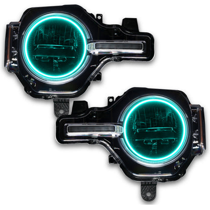 ORACLE Lighting Oracle 2021 Ford Bronco Base Headlight LED Halo Kit - ColorSHIFT - w/ RF Controller