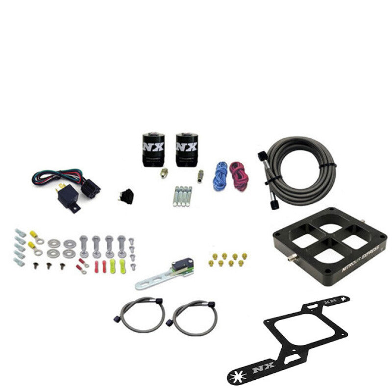 Nitrous Express Dominator Single Entry Billet Crossbar Pro-Power Nitrous Kit (100-500HP) w/o Bottle