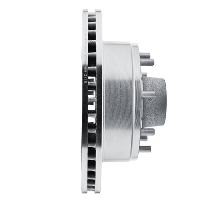 R1 Concepts R1 80-85 Ford E-250 Econoline Club Wagon Front Right Drilled & Slotted Silver Brake Rotor