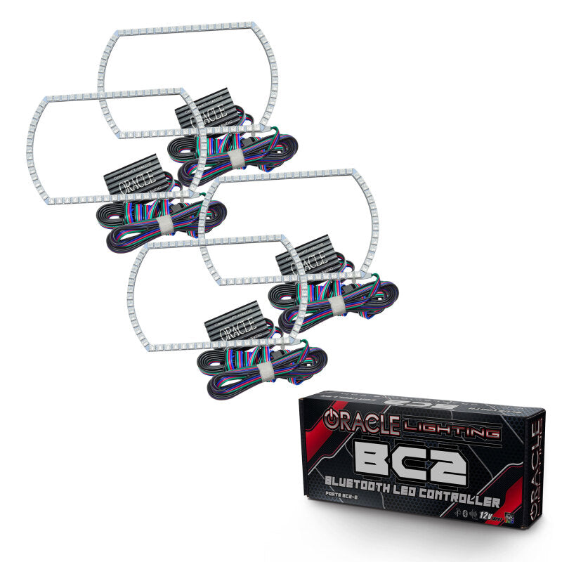 ORACLE Lighting Oracle Chevy Silverado 07-13 Halo Kit Square Style - ColorSHIFT w/ BC1 Controller