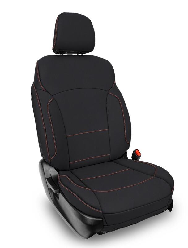 PRP Seats PRP 2013-2017 Subaru Crosstrek Front Seat Covers (Pair) - Black w/ Orange Stitch