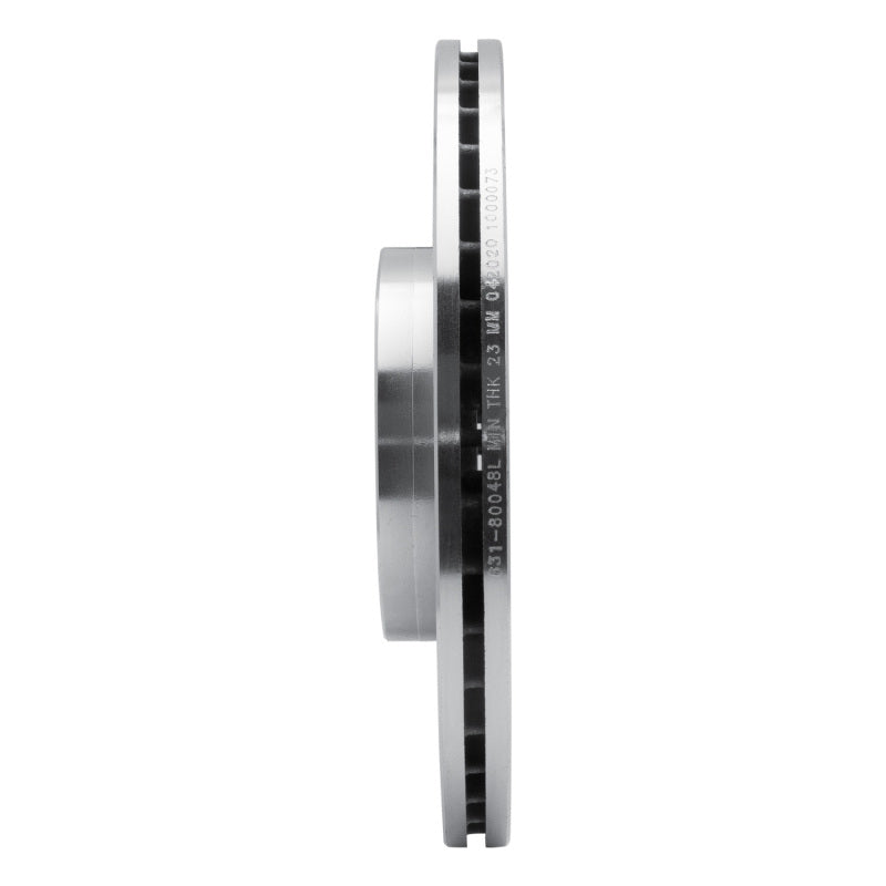 R1 Concepts R1 07-13 Mazda 3 Front Left Drilled & Slotted Silver Brake Rotor