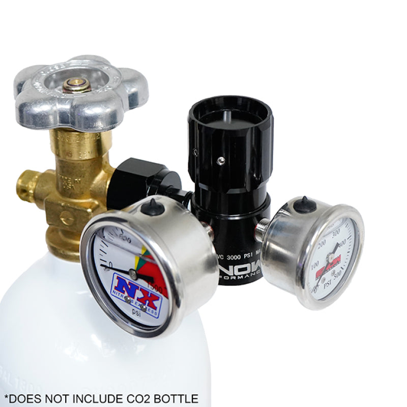 Snow Performance Billet Adjustable (0-475PSI) CO2 Regulator w/Gauges