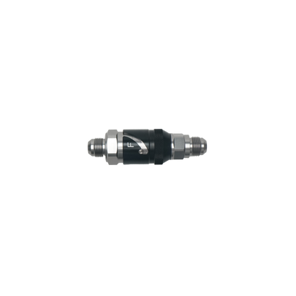 DeatschWerks 10AN Male Flare Quick Disconnect Dry Break Fitting - 2 Pieces Anodized Matte Black