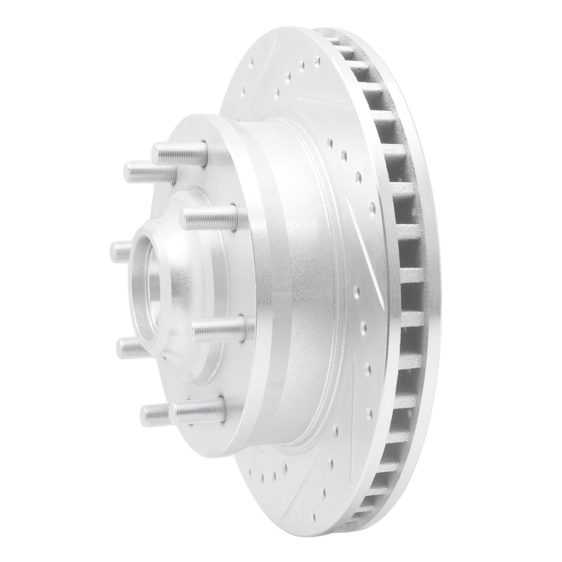 R1 Concepts R1 71-95 Chevrolet C20 Suburban Front Left Drilled & Slotted Silver Brake Rotor