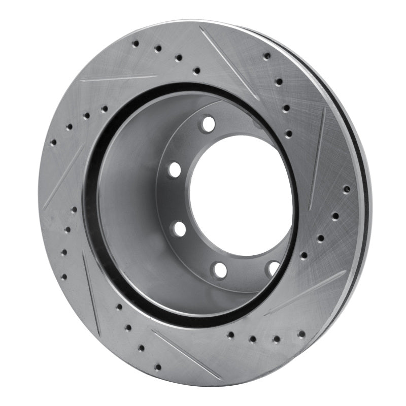 R1 Concepts R1 05-12 Ford F-250 2WD (Super Duty) Rear Left Drilled & Slotted Silver Brake Rotor