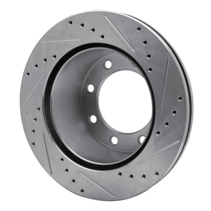 R1 Concepts R1 05-12 Ford F-250 2WD (Super Duty) Rear Left Drilled & Slotted Silver Brake Rotor