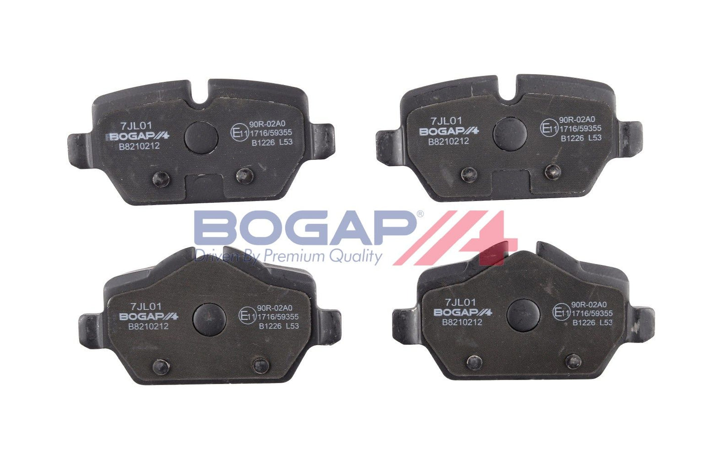 BOGAP B8210212 Brake Pad Set, Disc Brake
