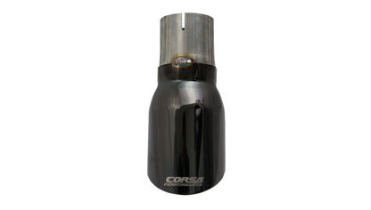 CORSA Performance Corsa Single Universal 2.75in Inlet / 4in Outlet Black PVD Pro-Series Tip Kit