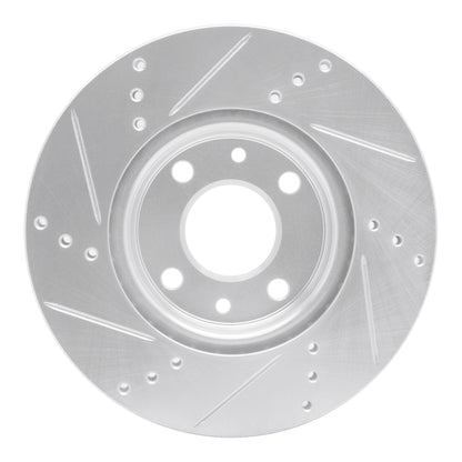 R1 Concepts R1 09-19 Dodge Vision (Mexico) Front Right Drilled & Slotted Silver Brake Rotor