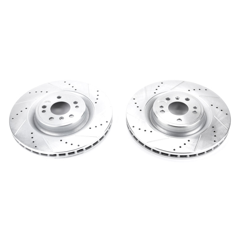 PowerStop Power Stop 16-17 Mercedes-Benz GLE300d Front Evolution Drilled & Slotted Rotors - Pair
