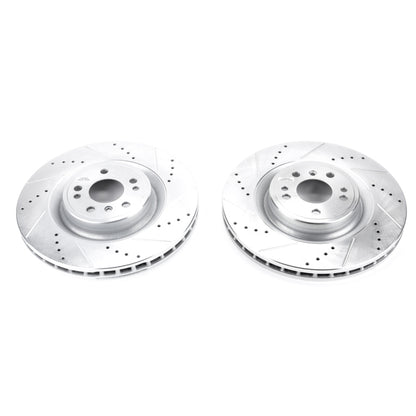 PowerStop Power Stop 16-17 Mercedes-Benz GLE300d Front Evolution Drilled & Slotted Rotors - Pair