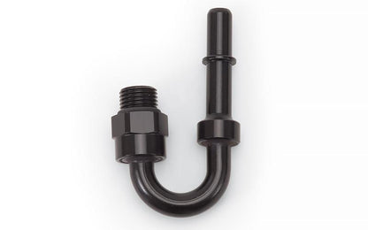 Russell Performance Adapter Fitting 3/8in SAE Quick Disconnect 90 DEG - Blk