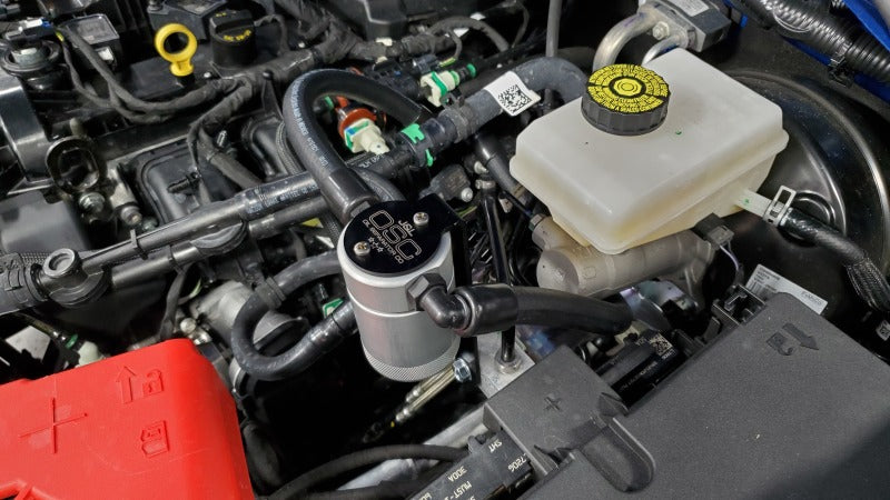 J&L 2021.5-2024 Ford Bronco 2.3L EcoBoost Oil Separator 3.0 Passenger Side - Clear Anodized