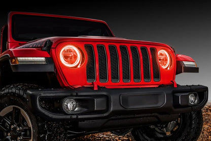 ORACLE Lighting Oracle Jeep Wrangler JL/Gladiator JT LED Surface Mount Headlight Halo Kit - ColorSHIFT