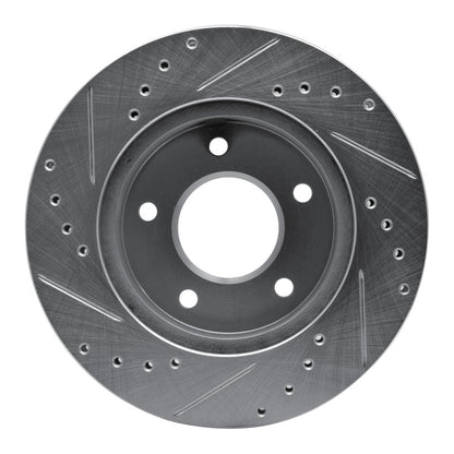 R1 Concepts R1 75-79 Ford Thunderbird Left Rear Drilled & Slotted Silver Brake Rotor