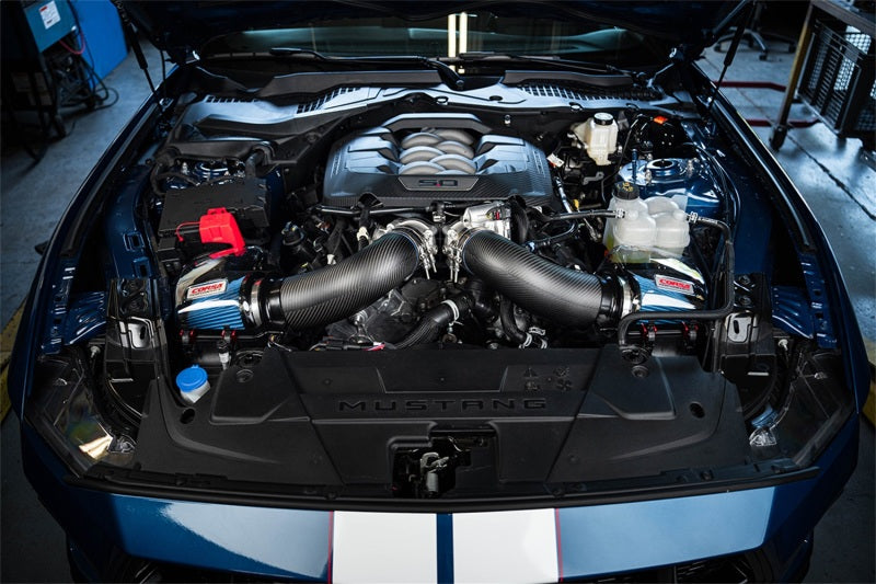 CORSA Performance Corsa 2024+ Ford Mustang GT 5.0L Carbon Fiber Cold Air Intake w/ MaxFlow Oiled Air Filters - Matte