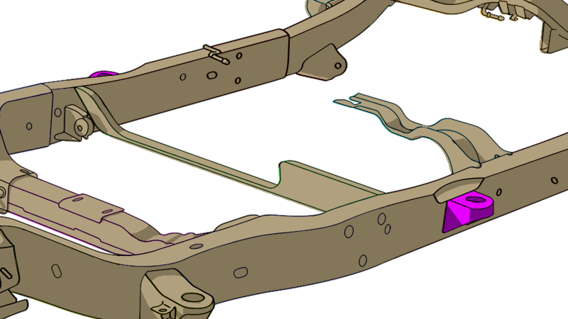 RustBuster Rust Buster Avalanche/Suburban/Yukon Center Body Frame Mount