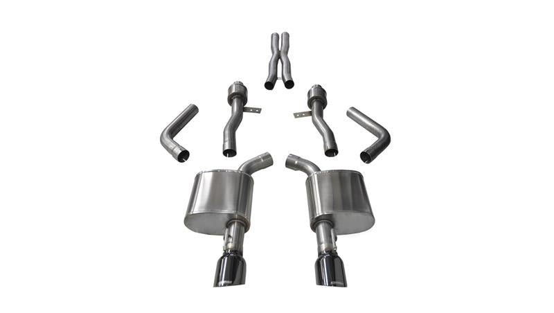CORSA Performance Corsa 2015-2023 Dodge Charger SRT / Scat Pack / R/T 6.4L Black Sport Cat-Back Exhaust
