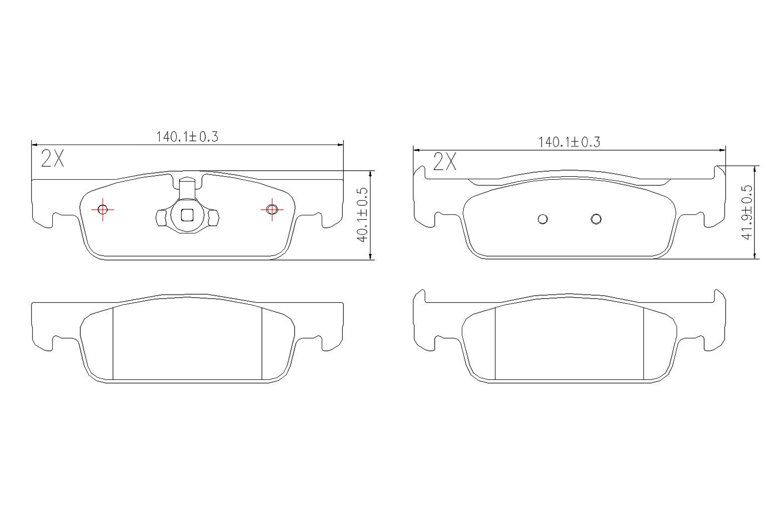 BOGAP R8210129 Brake Pad Set, Disc Brake