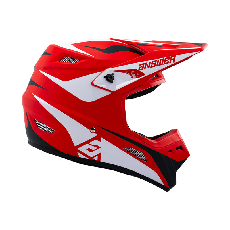 Answer 26 AR1 Mototown Helmet Glossy Red/White//Black Youth - Medium