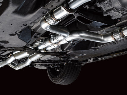 AWE Tuning 2023 Nissan Z RZ34 RWD Touring Edition Cat-Back Exhaust System w/ Chrome Silver Tips