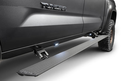 Go Rhino RealTruck 22-24 Toyota Tundra DC 4dr VoltStep Electric Running Board Kit (No Drill) - Tex. Blk