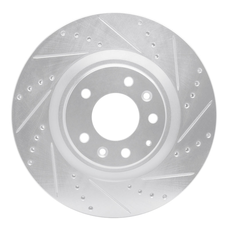 R1 Concepts R1 04-11 Mazda RX-8 Front Right Drilled & Slotted Silver Brake Rotor