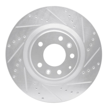 R1 Concepts R1 04-11 Mazda RX-8 Front Right Drilled & Slotted Silver Brake Rotor