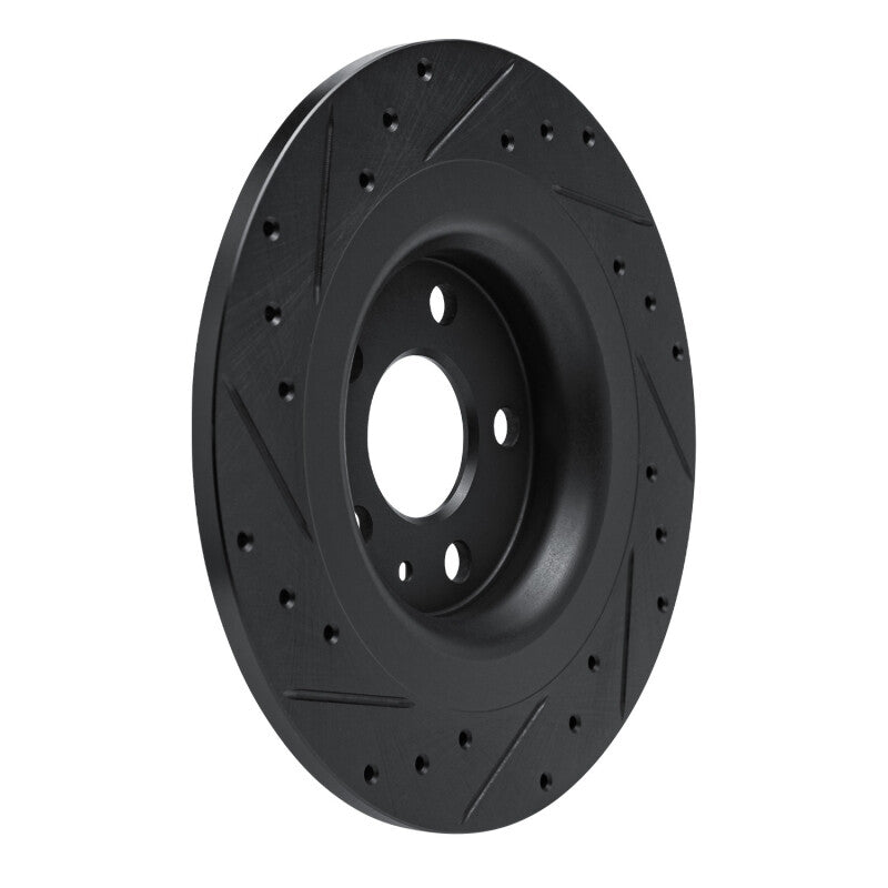 R1 Concepts R1 -25 Volvo XC40 Rear Right Drilled & Slotted Black Brake Rotor