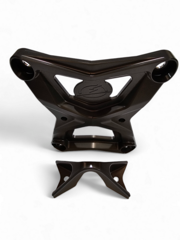 Elektric Off Road Elektric Offroad 2020-2024 Polaris Rzr Pro Xp Radius Rod Plate With Tow Hook Gunmetal