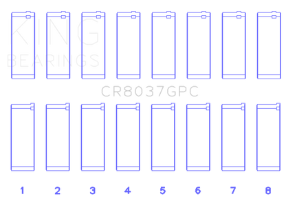 King Engine Bearings King General Motors Duramax LLY/LML/LMM/LGH/L5P/LBZ/LB7 (Size 0.25) Connecting Rod Bearing Set